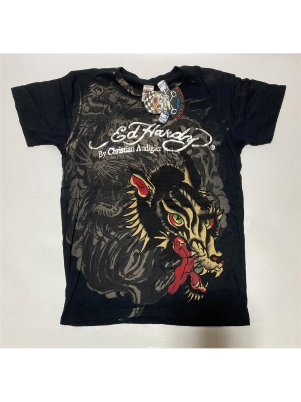 Ed Hardy Mi Vida Loca T Shirt Vintage Y2K Tattoo Graphic Black Deadstock Men S - Picture 6 of 8
